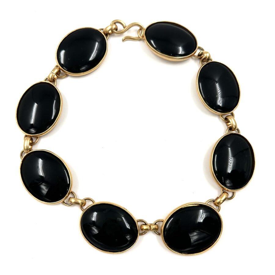 Robert Lee Morris for Donna Karan Jumbo Black Onyx Necklace