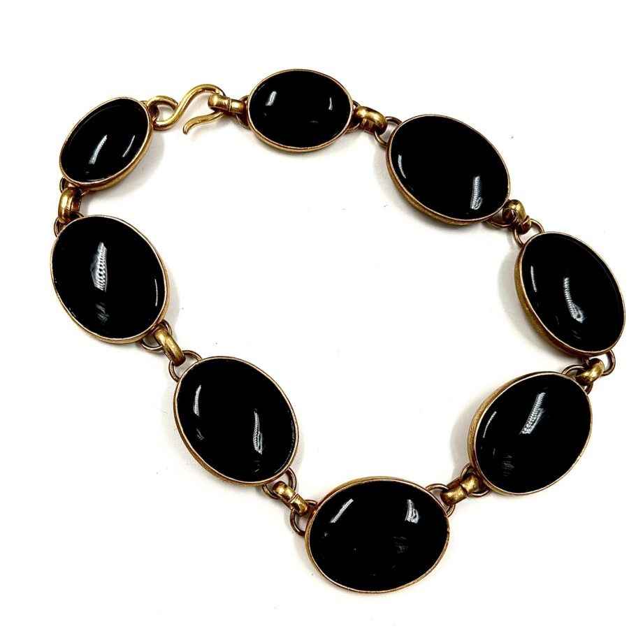 Robert Lee Morris for Donna Karan Jumbo Black Onyx Necklace #2