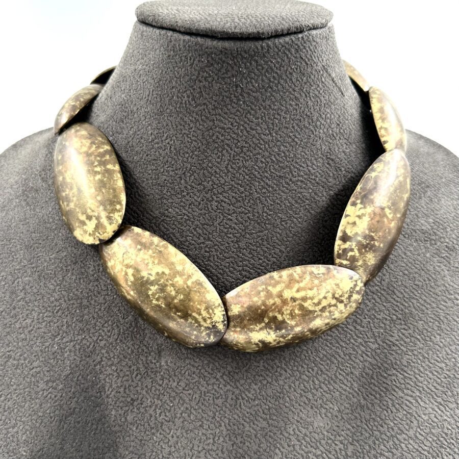 Robert Lee Morris Short Speckled  Egg Necklace - Image 2