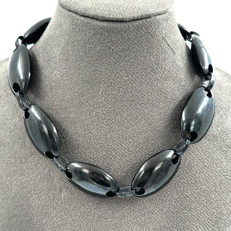 Robert Lee Morris Black Egg Link Necklace - Image 2