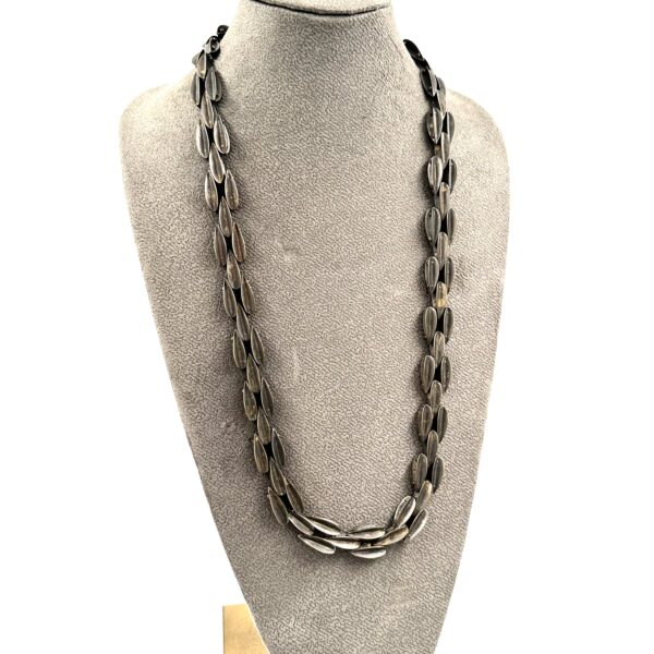 Robert Lee Morris Small Oxidized Brass Dart Necklace