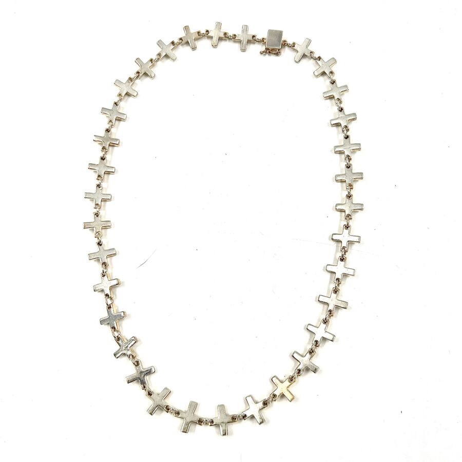 Robert Lee Morris Silver Cross Necklace