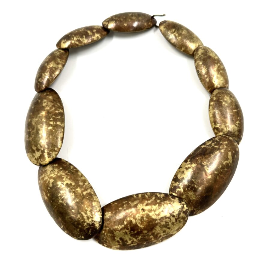 Robert Lee Morris Short Speckled  Egg Necklace