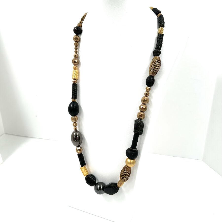 Robert Lee Morris Black & Gold Necklace #6 - Image 3