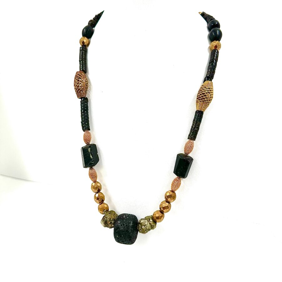 Robert Lee Morris Black & Gold Necklace #7 - Image 2