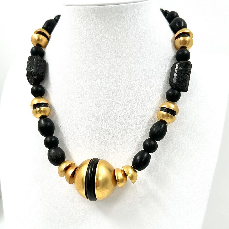 Robert Lee Morris Black & Gold Necklace #1 - Image 2