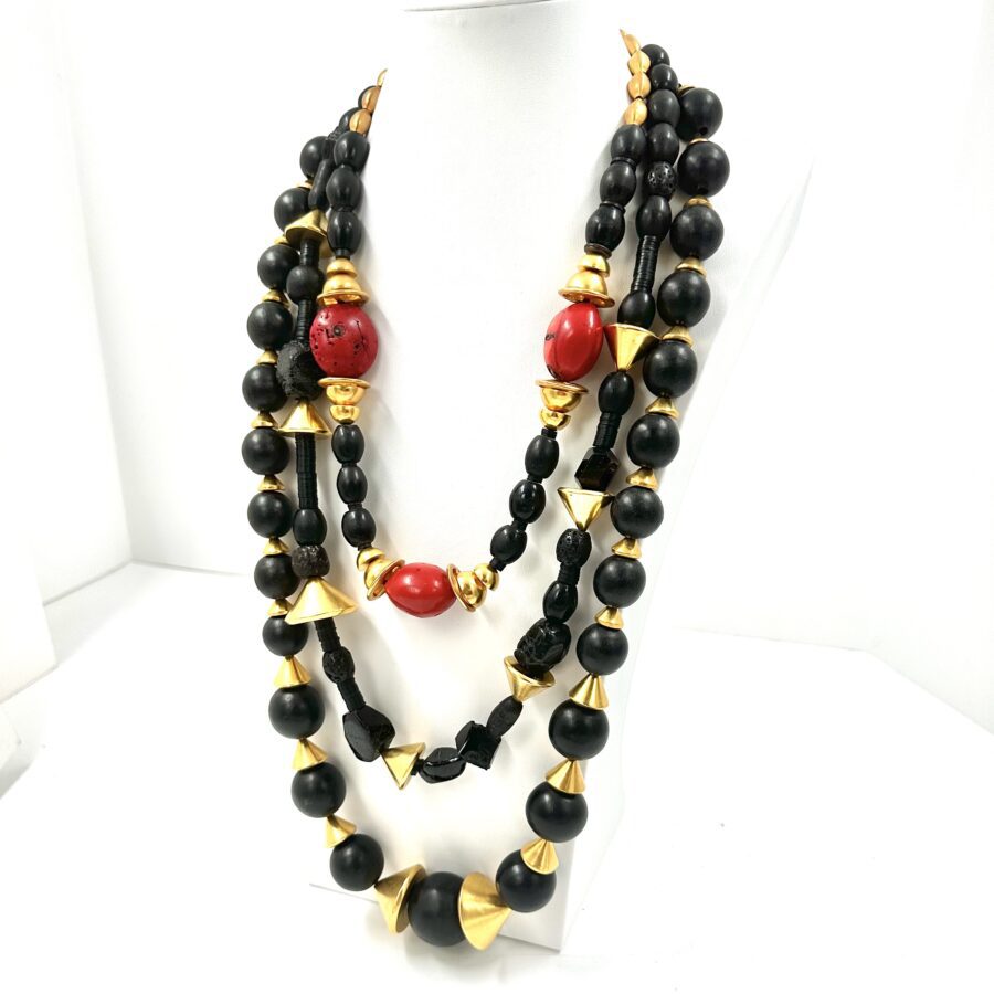 Robert Lee Morris Black & Gold Necklace #9 - Image 2