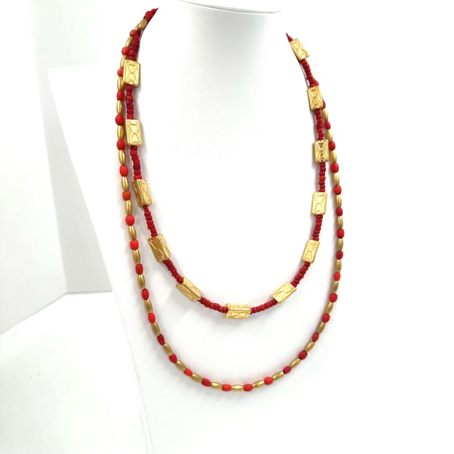 Robert Lee Morris Red Double Necklace #11 - Image 2