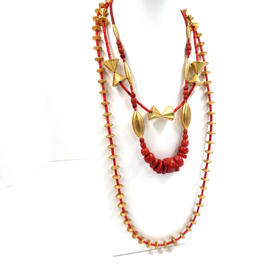 Robert Lee Morris Red Coral Necklace #10 - Image 4