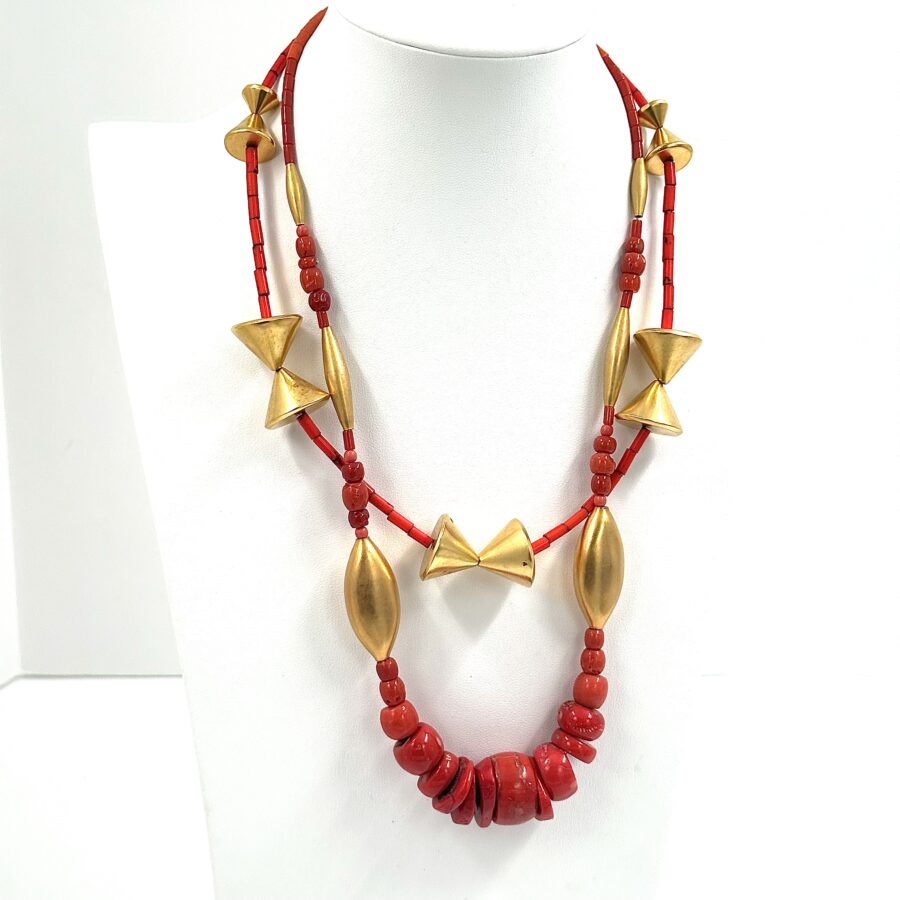 Robert Lee Morris Red Coral Necklace #10 - Image 3