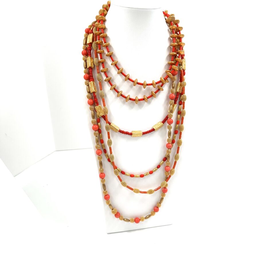 Robert Lee Morris Red Double Necklace #11 - Image 4