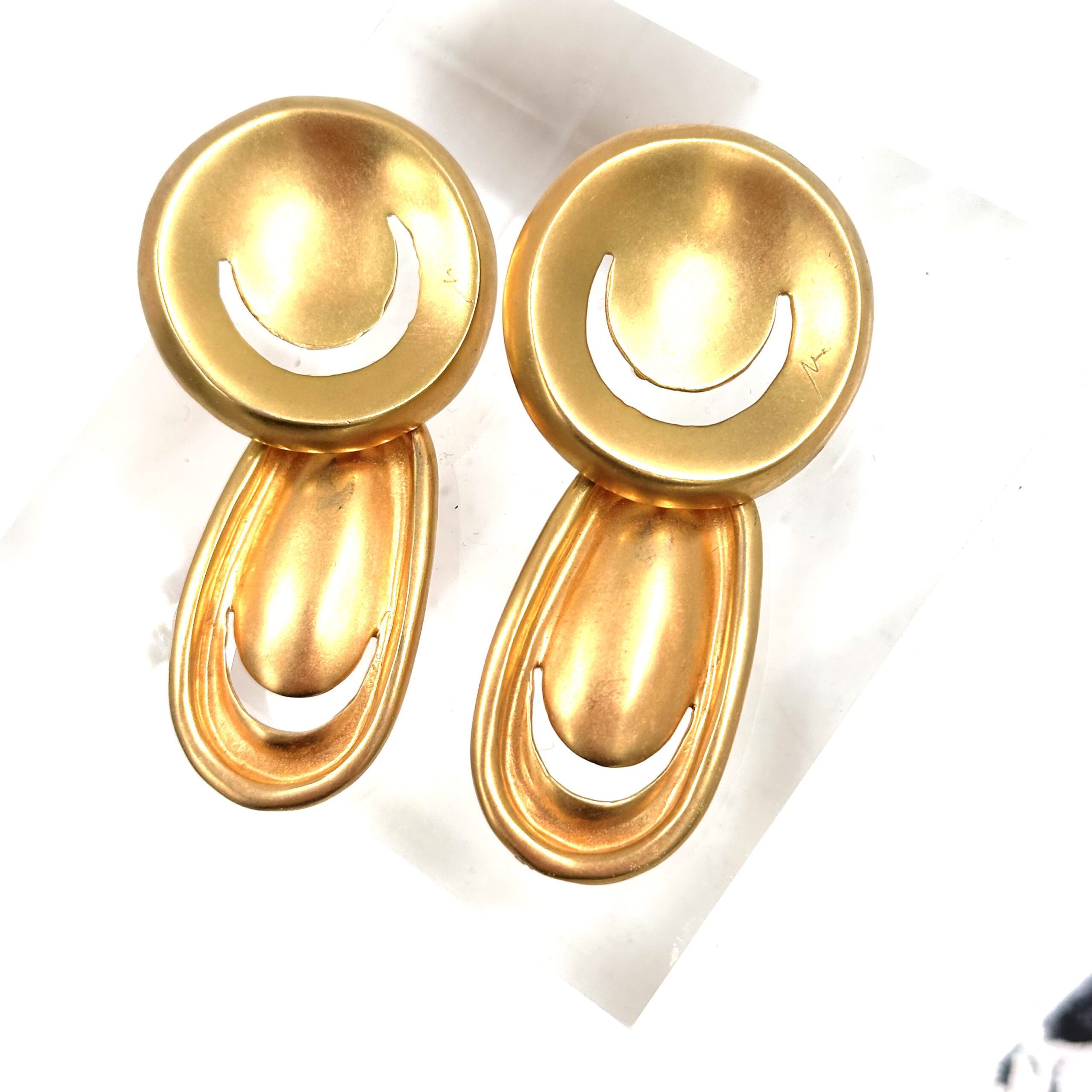 Robert Lee Morris Large Dangles w/ Smiles Earrings - Image 3