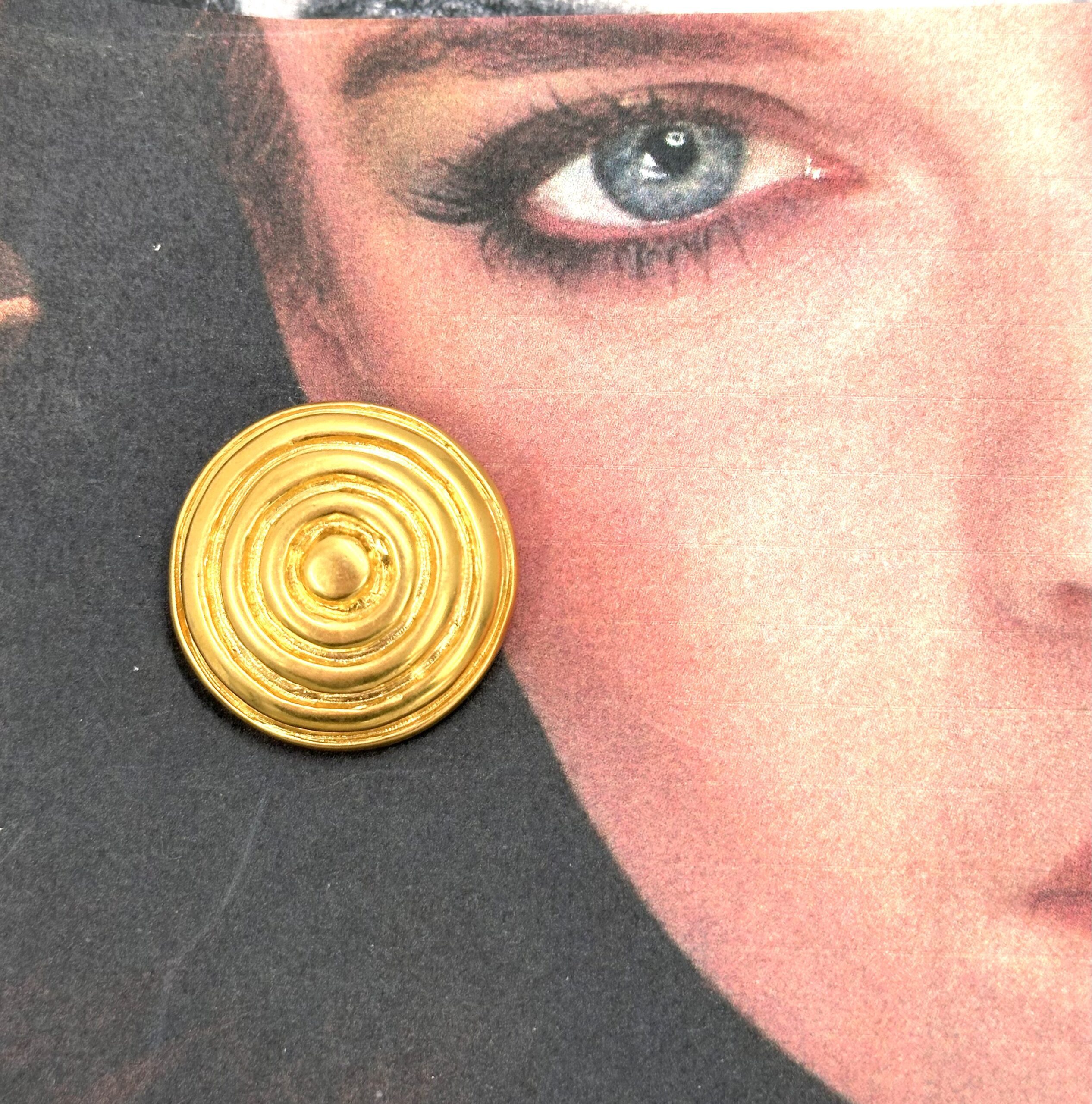 Robert Lee Morris 5 Ring Mound Earrings - Image 3