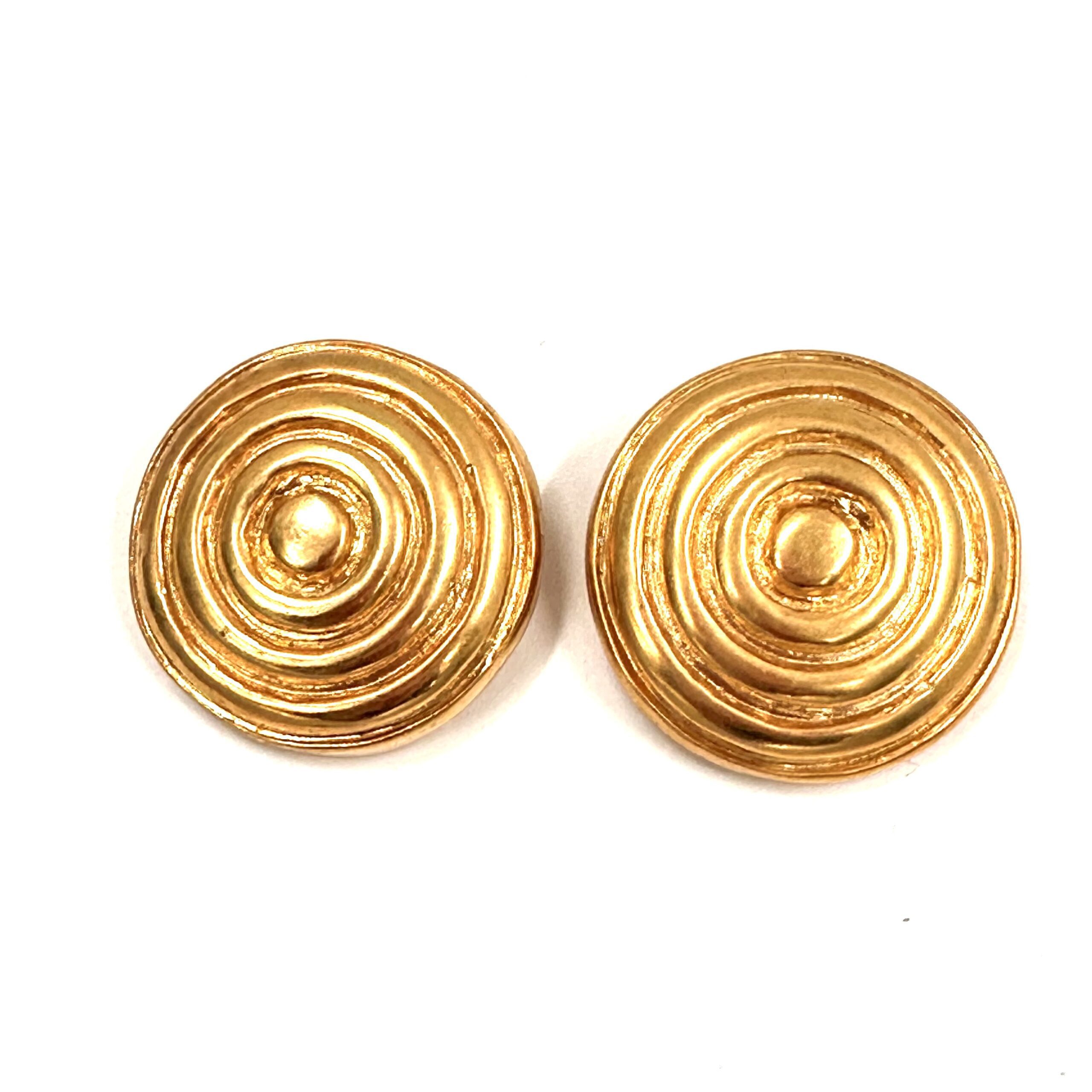 Robert Lee Morris 5 Ring Mound Earrings