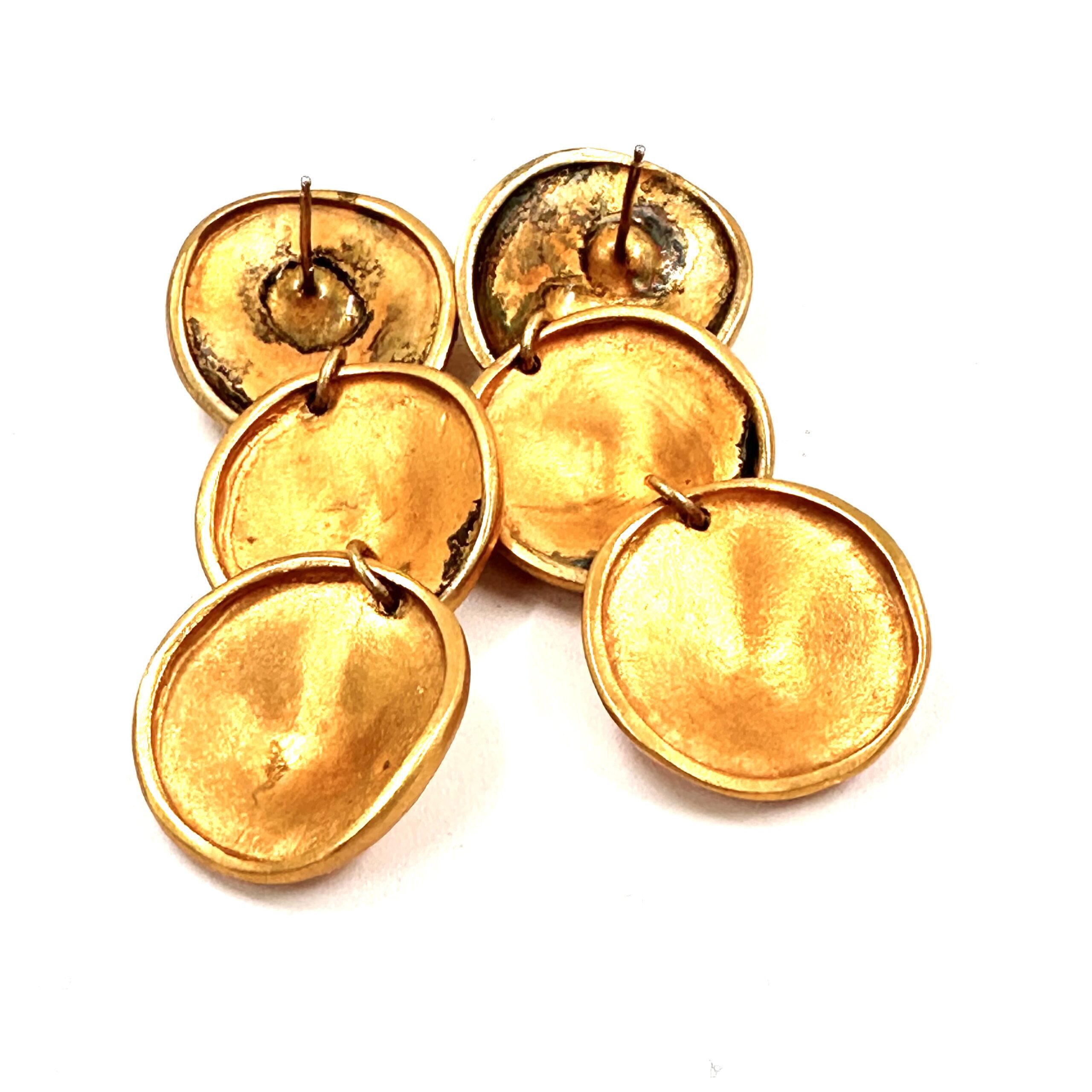 Robert Lee Morris Triple E Disc Earrings - Image 3