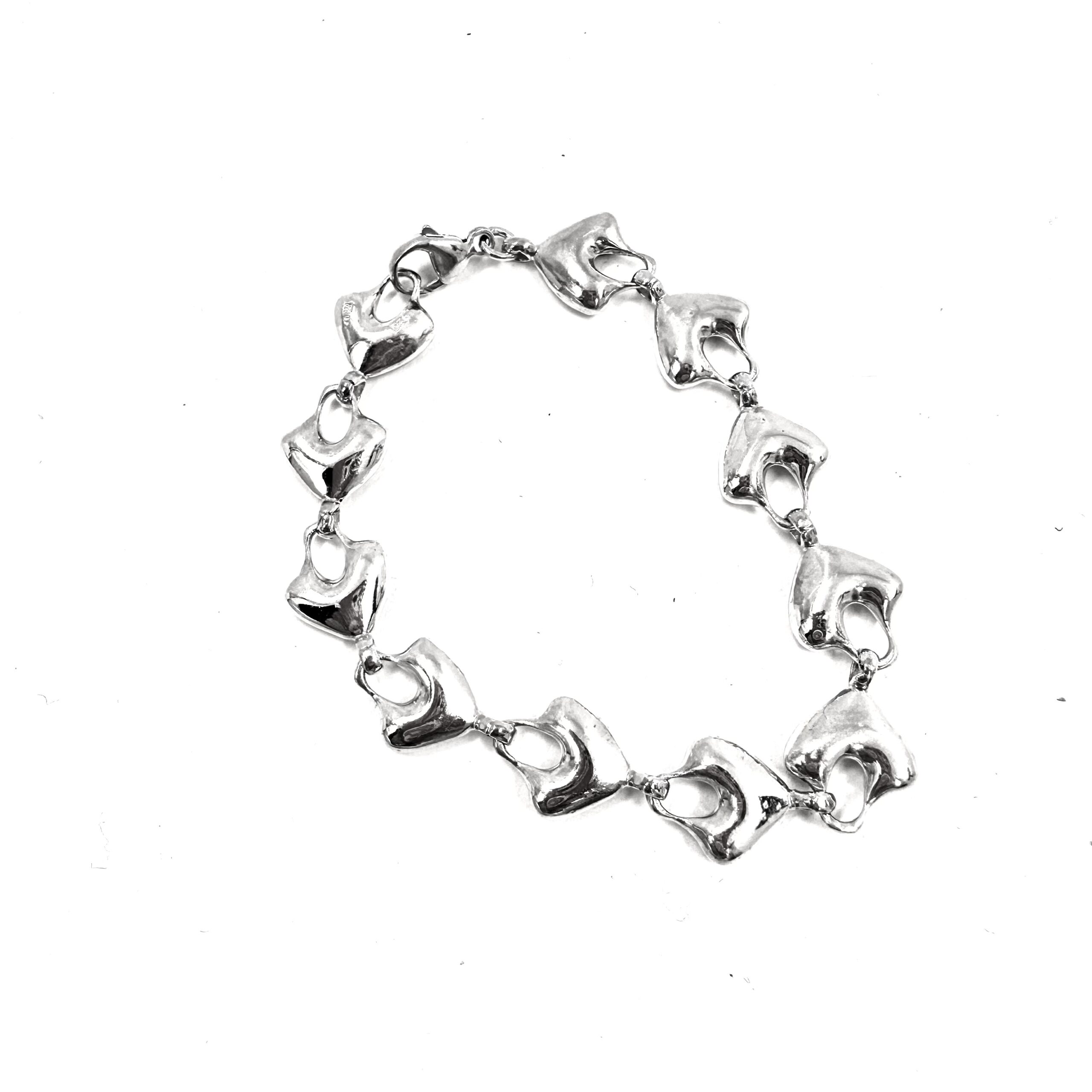 Robert Lee Morris Silver Ann's Heart Bracelet