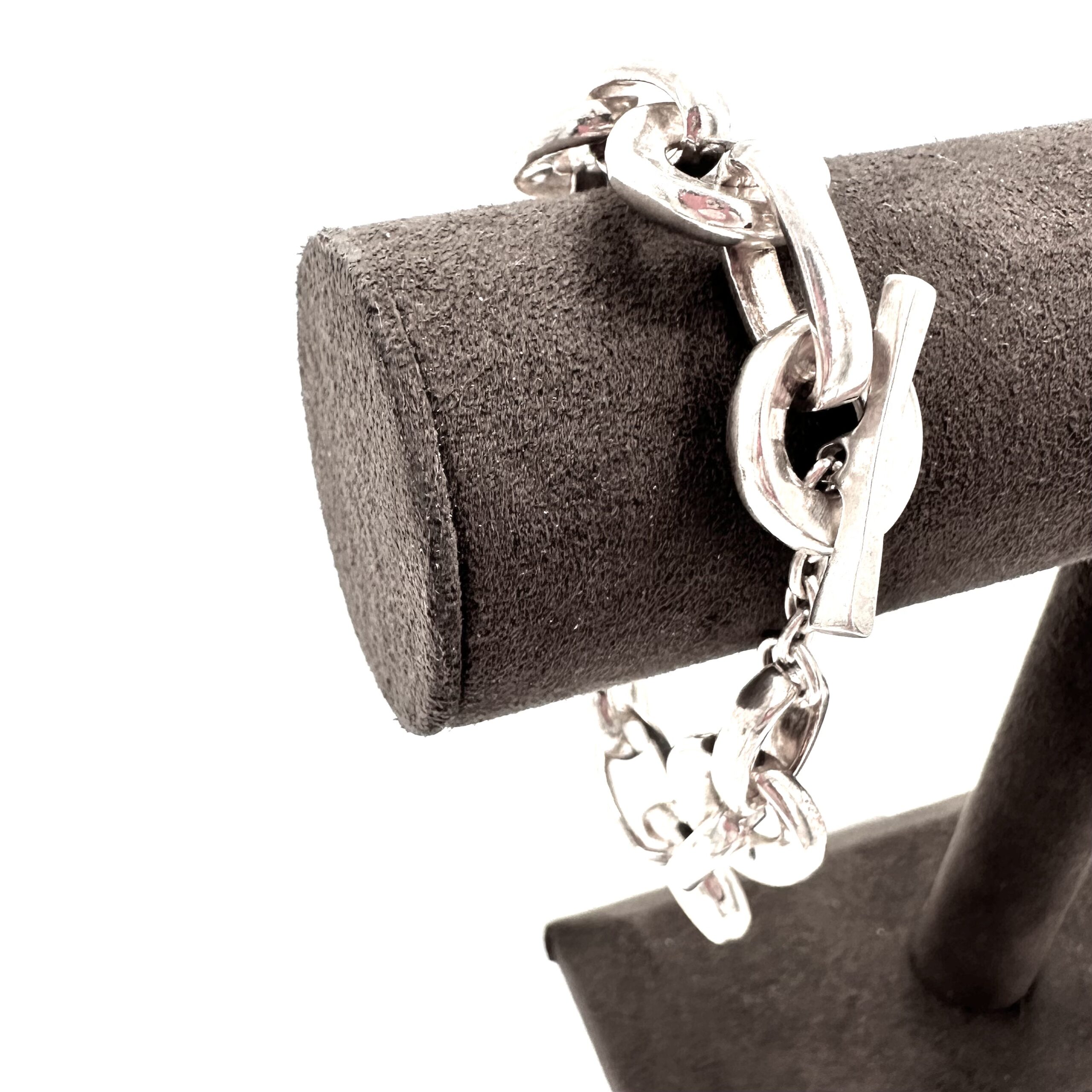 Robert Lee Morris Silver Loopy Link Bracelet - Image 2