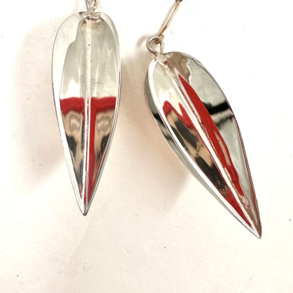 Robert Lee Morris Silver Large Dart Dangling Earrings