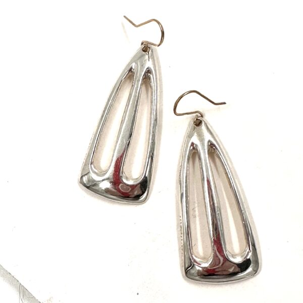 Robert Lee Morris Silver Fountain Earrings