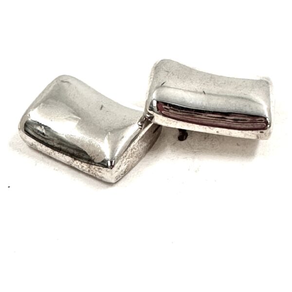 Robert Lee Morris Silver Pillow Earrings