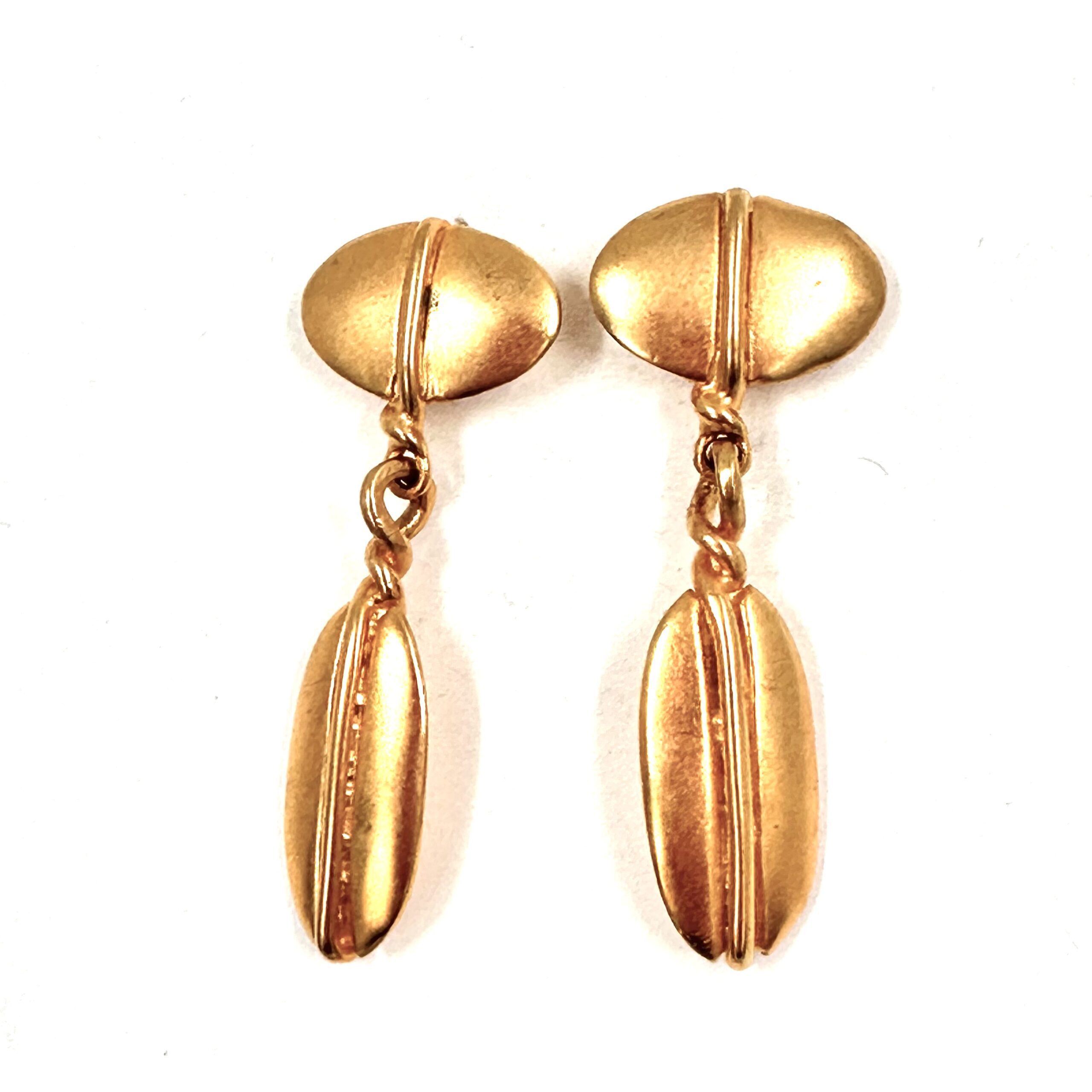 Robert Lee Morris Rare Carved Dangle Earrings - Image 2