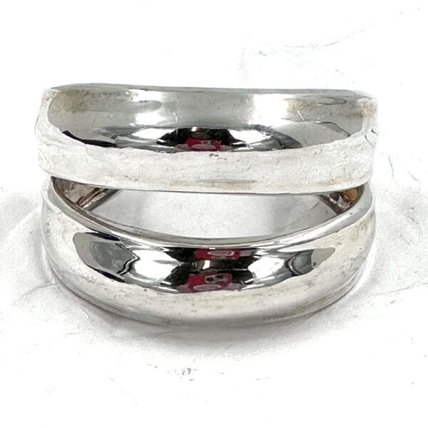 Robert Lee Morris Silver Double Bubble Cuff