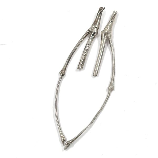 Robert Lee Morris Silver Thin Bamboo Earrings