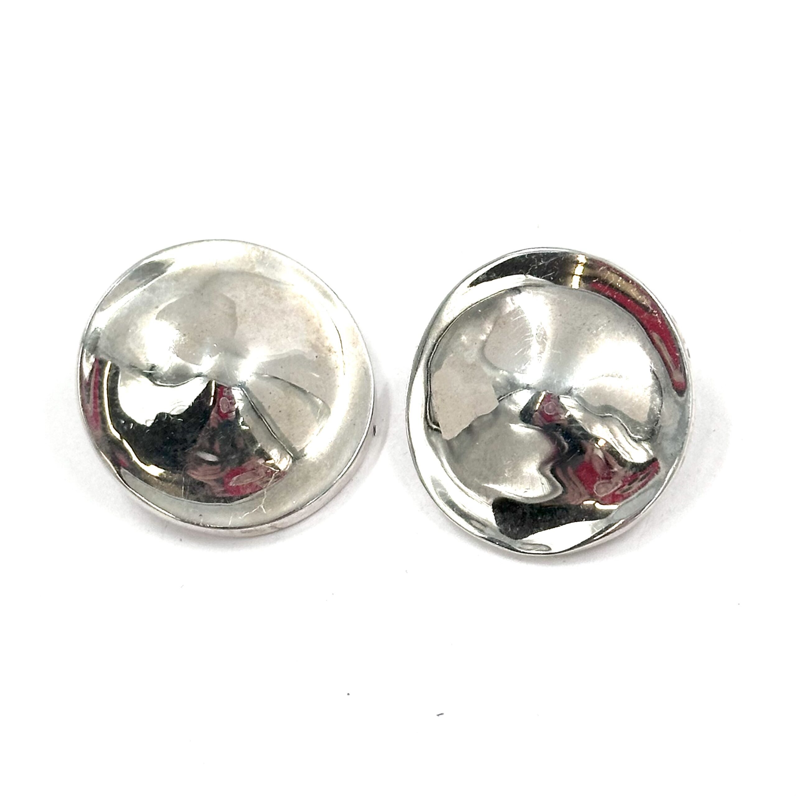 Robert Lee Morris Classic Silver Disc Earring