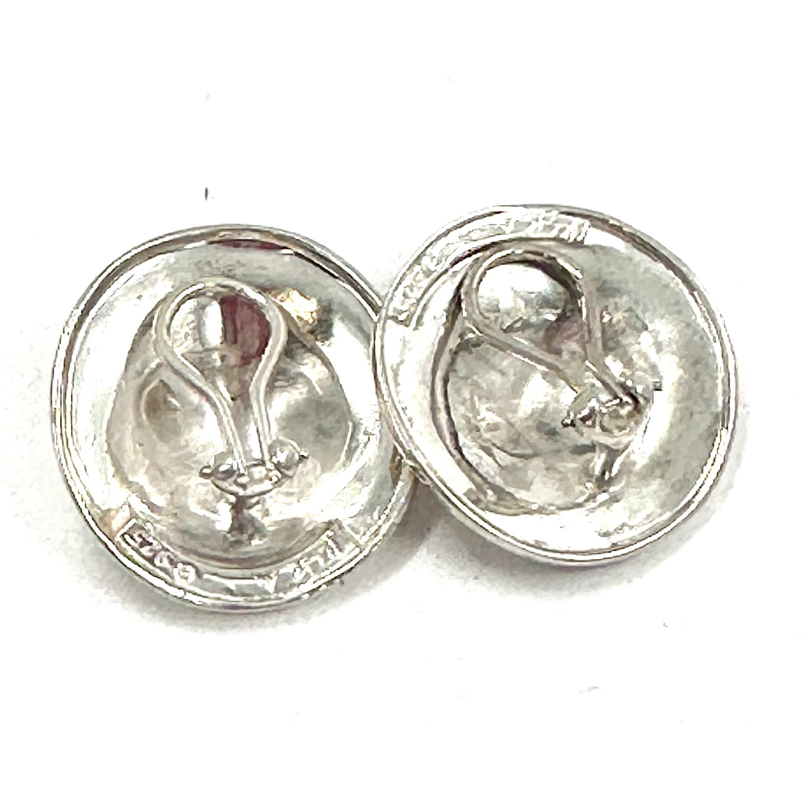 Robert Lee Morris Classic Silver Disc Earring - Image 2