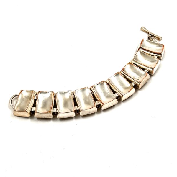 Robert Lee Morris Silver Plated Keypad Link Bracelet