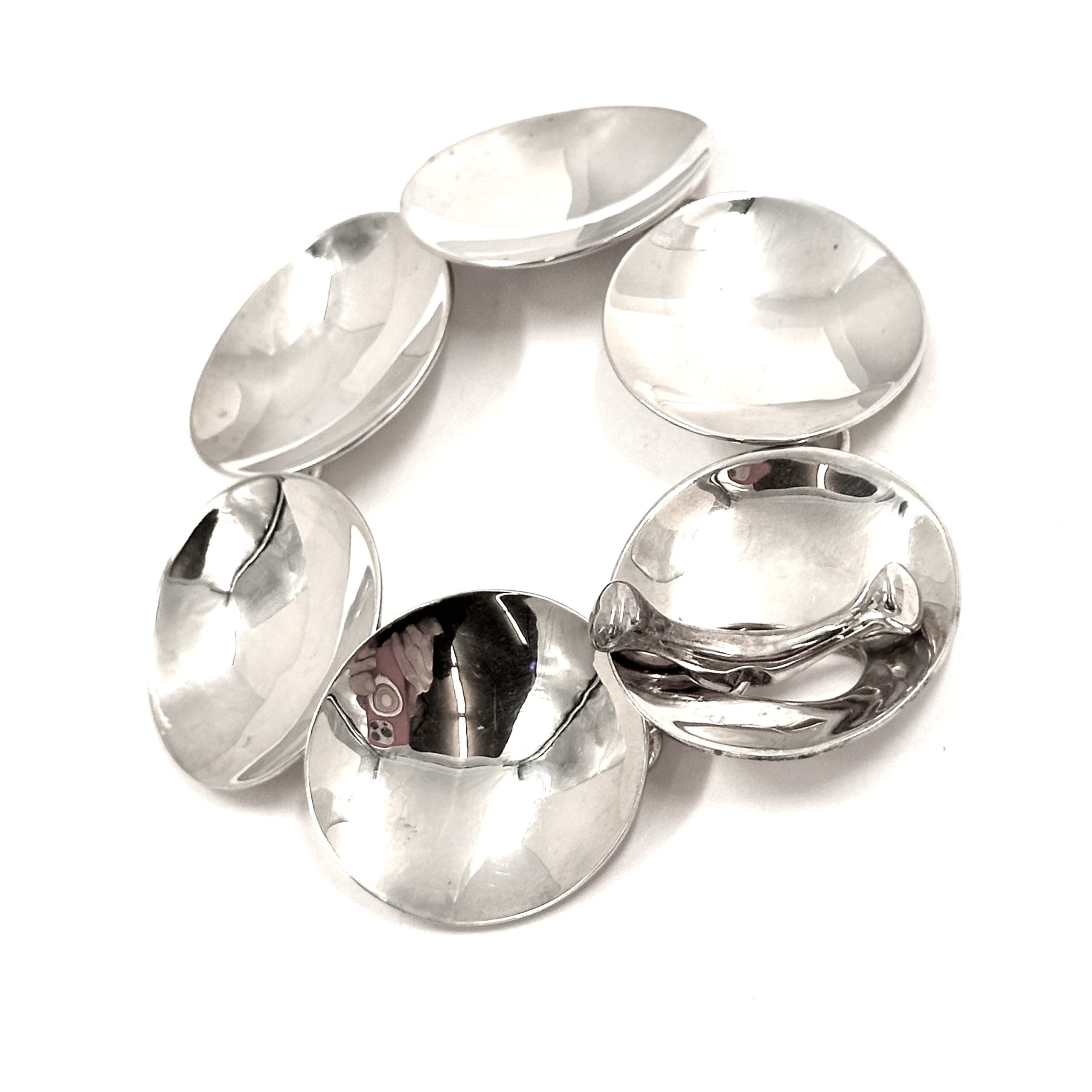 Robert Lee Morris RLM Studio Silver Satellite Link Disc Bracelet